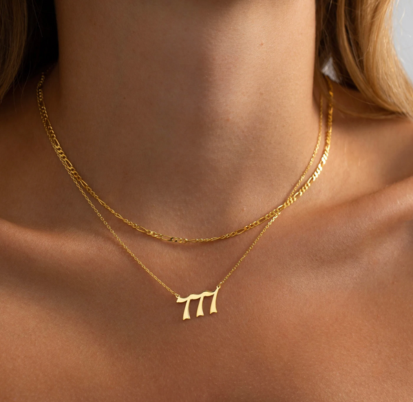 Angel Number Gold Necklaces